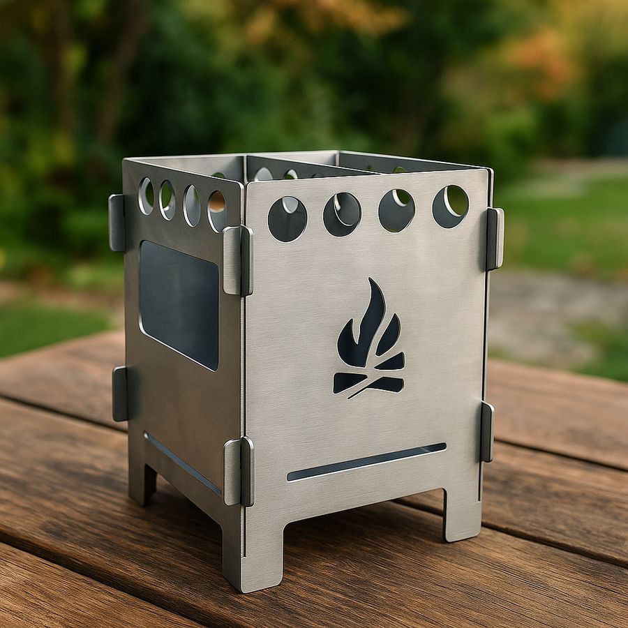 Portable Folding Firebox Bush Stove – Compact Power for Your Outdoor Adventures