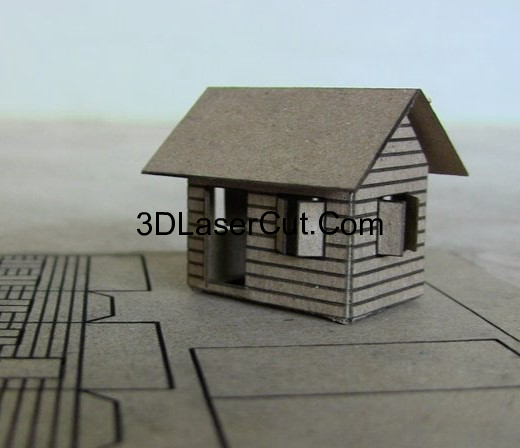 Laser Cut Cardboard House SVG File