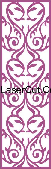 Laser cut decorative privacy screen Free Vector