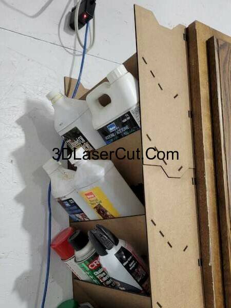 Laser Cut Spray Paint Can Holder SVG File