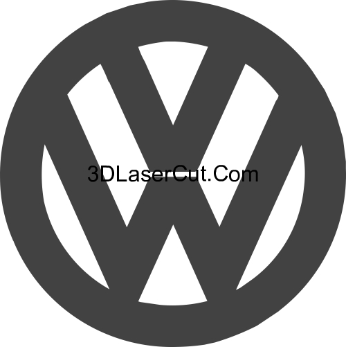 Volkswagen Logo DXF File